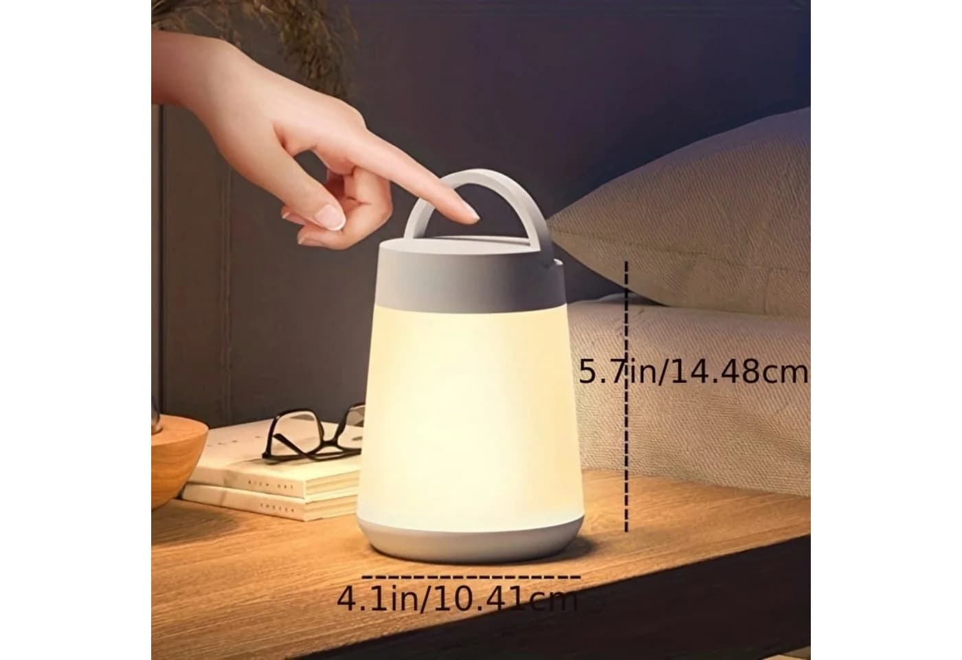 Luckice Nachttischlampe Weiß Wiederaufladbar IP44 - Bild 4