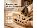 Luckice Katzenspielzeug Fummelbrett Holz mit Kratzfläche Bild 5