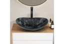Puluomis Oval Aufsatzwaschbecken mit Wasserhahn Set Bild 1