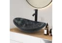 Puluomis Oval Aufsatzwaschbecken mit Wasserhahn Set Bild 2