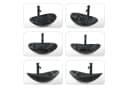 Puluomis Oval Aufsatzwaschbecken mit Wasserhahn Set Bild 5