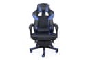 Puluomis Gaming-Stuhl mit Fußstütze Blau Bild 2