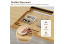 Puluomis Esstisch ausziehbar Massivholz Beige mit Stauraum Bild 1