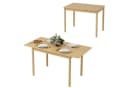 Puluomis Esstisch ausziehbar Massivholz Beige mit Stauraum Bild 2