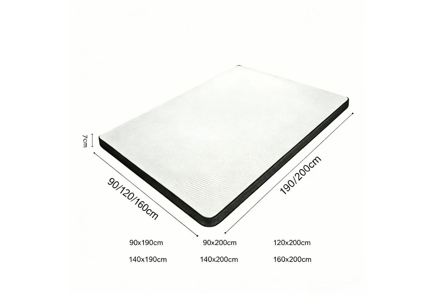 CHITA Wendbarer Topper H2/H3 mit Gel-Schaum und atmungsaktivem Bezug