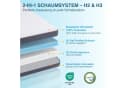 CHITA Topper 7 cm Doppelseitig Gel-Memory-Schaum Weiß Bild 1