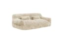 CHITA 2-Sitzer Sofa Beige mit Kissen & Decke, Chenille, Vakuum-Kompression Bild 2
