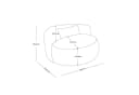CHITA Sitzsack mit Kissen & Decke Chenille Weiß Gaming Lounge Chair Bild 1