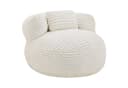 CHITA Sitzsack mit Kissen & Decke Chenille Weiß Gaming Lounge Chair Bild 2