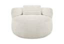 CHITA Sitzsack mit Kissen & Decke Chenille Weiß Gaming Lounge Chair Bild 4