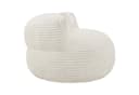CHITA Sitzsack mit Kissen & Decke Chenille Weiß Gaming Lounge Chair Bild 5