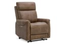 CHITA Elektrischer Relaxsessel Wall-Hugger Kunstleder Braun Bild 2