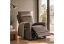 CHITA Elektrischer Relaxsessel Wall-Hugger Kunstleder Braun Bild 3