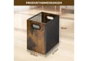 PRIISF Papierkorb Retro Metallgitter Massivholz 17L Braun Bild 5