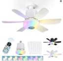 QUBEBU Deckenventilator RGB Beleuchtung Bluetooth Lautsprecher Bild 2