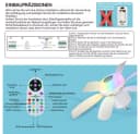 QUBEBU Deckenventilator RGB Beleuchtung Bluetooth Lautsprecher Bild 5
