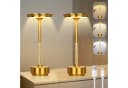 Lapalife Nachttischlampe LED Tischlampe Kabellos Akku, Dimmbar, 3 Farbtemperatur, Gold Bild 2
