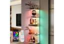 XERSEK Bücherregal Schweberegal Wandregal mit RGB+IC Lauflicht Bild 2
