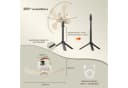 Lapalife Deckenventilator Akku Tragbar mit Licht Gelb Bild 1