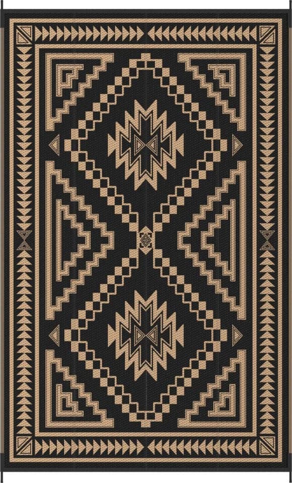 GENIMO Outdoorteppich Schwarzbraun Boho - Bild 2