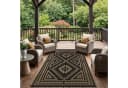 GENIMO Outdoorteppich Schwarzbraun Boho Bild 3