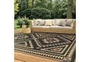 GENIMO Outdoorteppich Schwarzbraun Boho Bild 4
