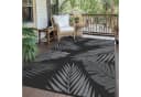GENIMO Outdoorteppich Doppelseitig Grau Schwarz Wetterfest Bild 3