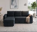 GUNJI Ecksofa Chenille L-Form mit Schlaffunktion Bild 1