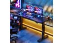 HOMALL Höhenverstellbarer Gamingtisch mit RGB-LED-Beleuchtung Schwarz Bild 1