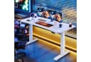 HOMALL Höhenverstellbarer Gamingtisch mit RGB-LED und Kunstlederoptik Bild 1