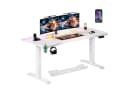 HOMALL Höhenverstellbarer Gamingtisch mit RGB-LED und Kunstlederoptik Bild 2