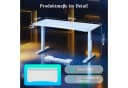 HOMALL Höhenverstellbarer Gamingtisch mit RGB-LED und Kunstlederoptik Bild 3
