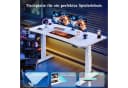 HOMALL Höhenverstellbarer Gamingtisch mit RGB-LED und Kunstlederoptik Bild 5