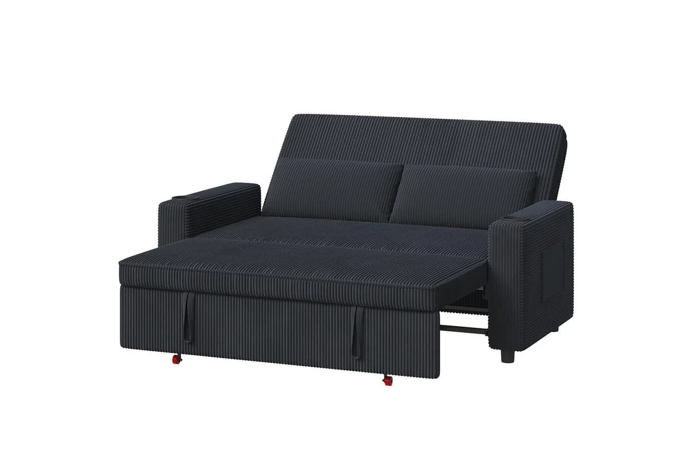 HOMALL Schlafsofa mit verstellbarer Rückenlehne und Getränkehaltern - Bild 2