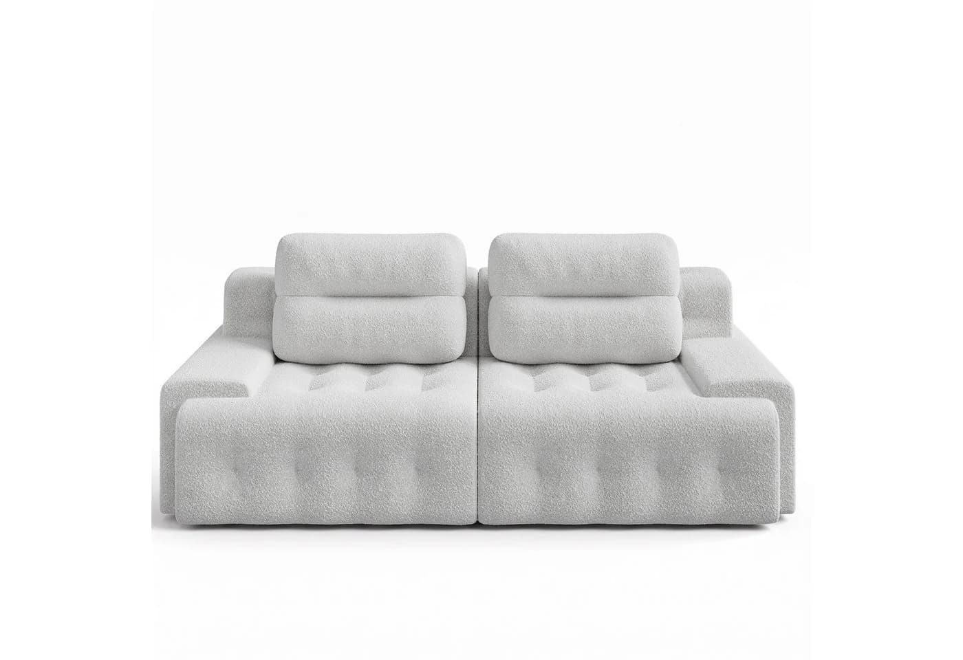 HOMALL Big-Sofa Teddy Sofa Beige Wolken Design - Bild 5