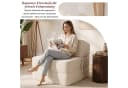 HOMALL Loungesofa Cord Beige 1-Sitzer mit Liegefunktion Bild 4