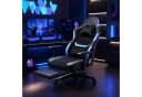 HOMALL Gaming-Stuhl mit Fußstütze, blau, 180 kg Tragfähigkeit Bild 1
