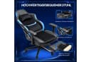 HOMALL Gaming-Stuhl mit Fußstütze, blau, 180 kg Tragfähigkeit Bild 4