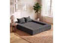 HOMALL Sofa 2-Sitzer Teddy-Bouclé grau mit Schlaffunktion Bild 1
