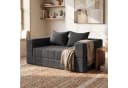 HOMALL Sofa 2-Sitzer Teddy-Bouclé grau mit Schlaffunktion Bild 2