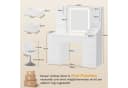 HOMALL Schminktisch mit LED-Spiegel und 7 Schubladen Bild 1