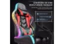 HOMALL Gaming-Stuhl mit LED & Massage Funktion Rot Bild 4