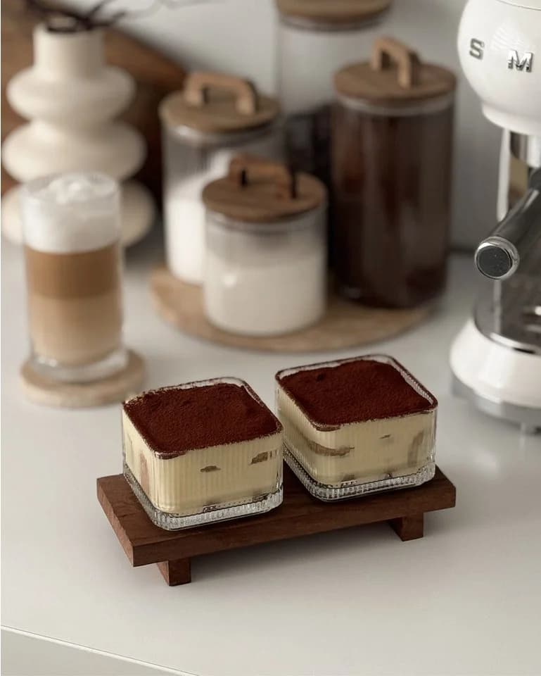 EKA Snackschale Rillen 6er Set Glas Transparent