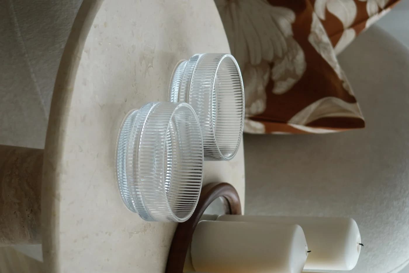 EKA Dessertschale Riffle Bowl Groß Transparent Glas