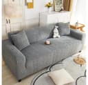 Diwzbyn Sofahusse Stretch-Sofabezug Grau mit dezentem Muster Bild 1