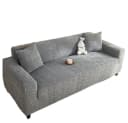 Diwzbyn Sofahusse Stretch-Sofabezug Grau mit dezentem Muster Bild 2