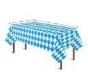 Coonoor Oktoberfest Tischdecke Blau-Weiß Einweg Plastik Bild 1