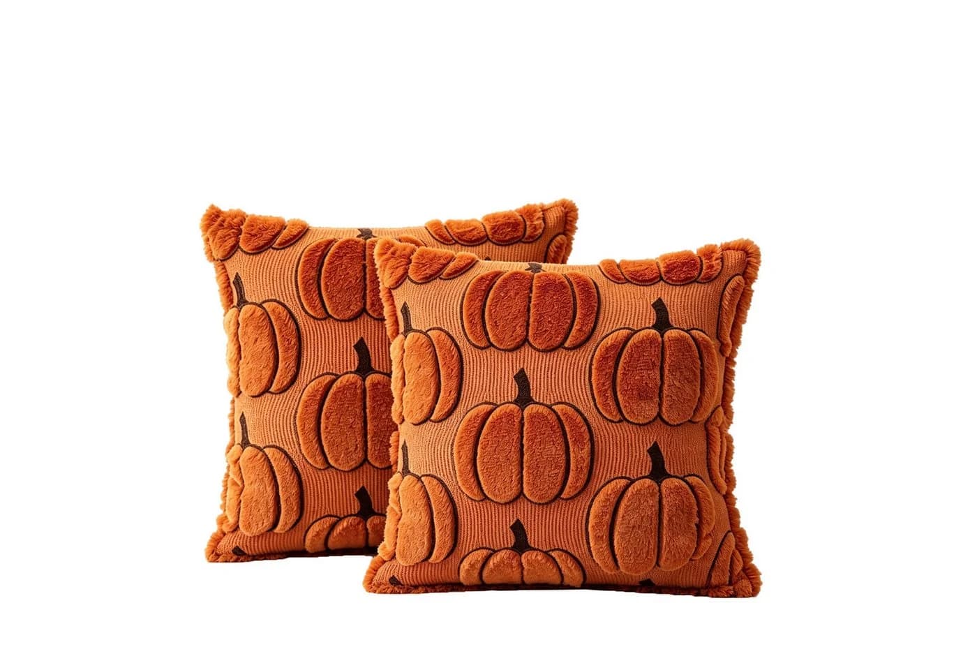 Sorvyzxn Kissenbezug Herbst Kürbis Motiv 45x45 cm Polyester - Bild 2
