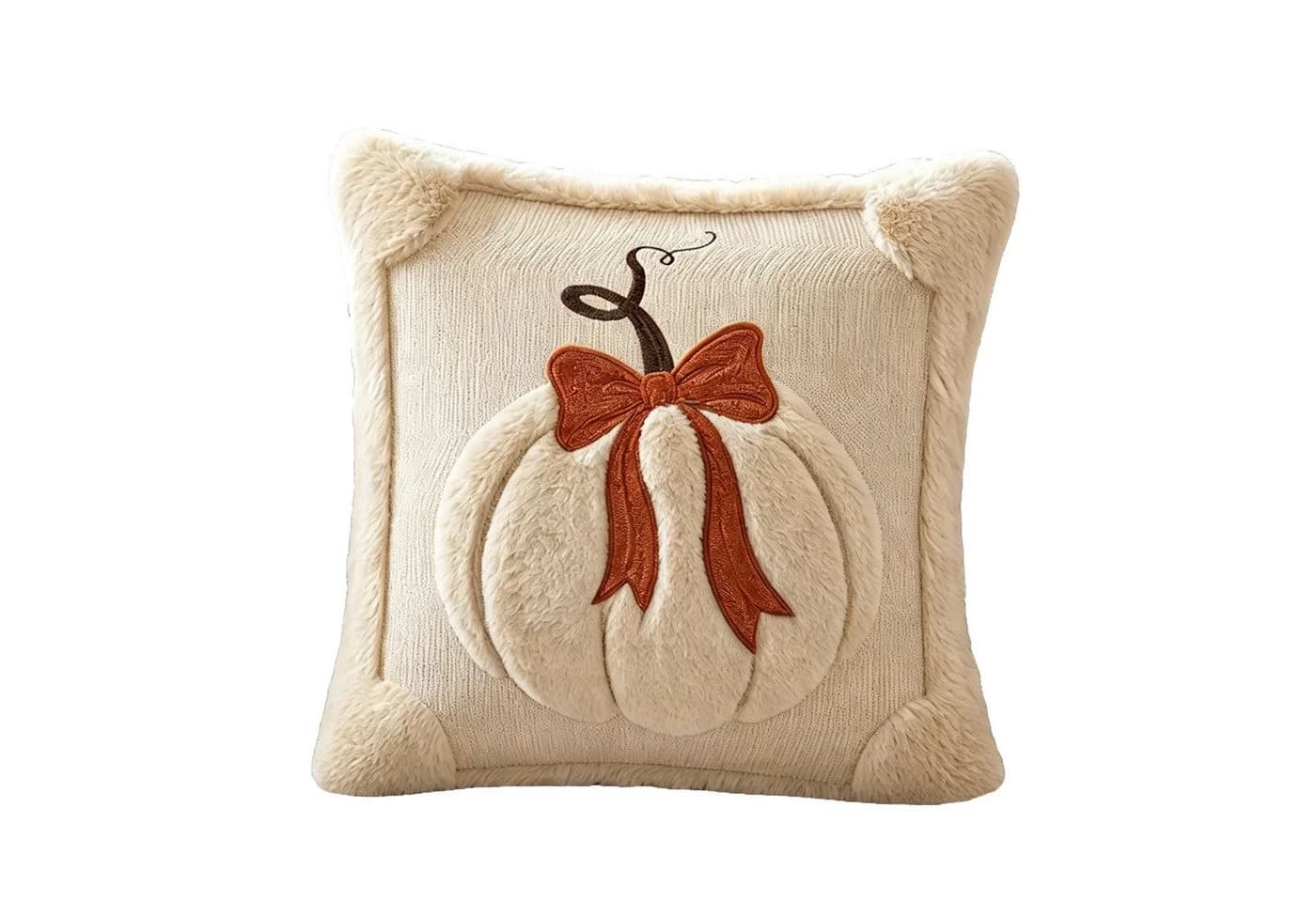 Diwzbyn Kissenbezug Herbst Kürbis Motiv 45x45 cm Polyester - Bild 2