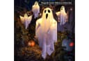 nsihing Dekohänger Halloween Geister LED Anhänger Weiß Bild 3